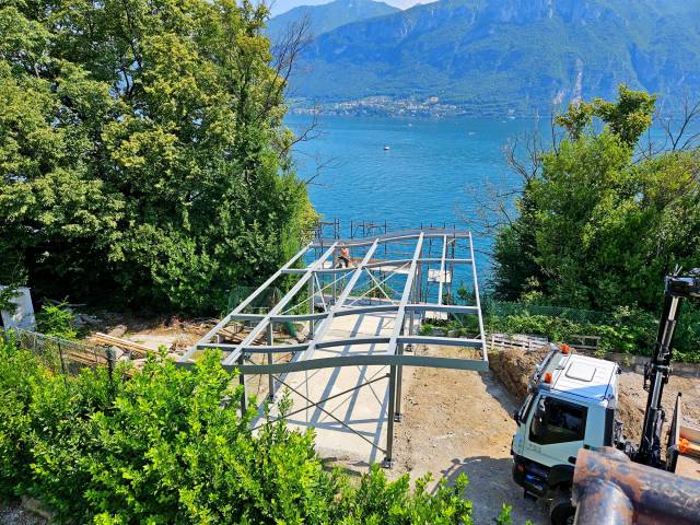 Trasporto e installazione struttura in acciaio adibita a box auto