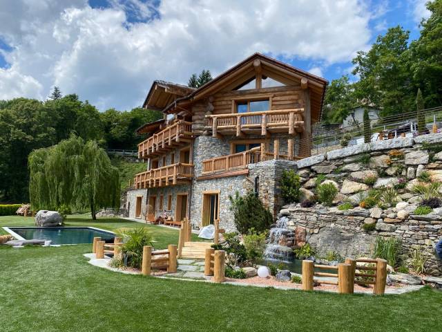 Progetto casa in tronchi con tecnica blockbau